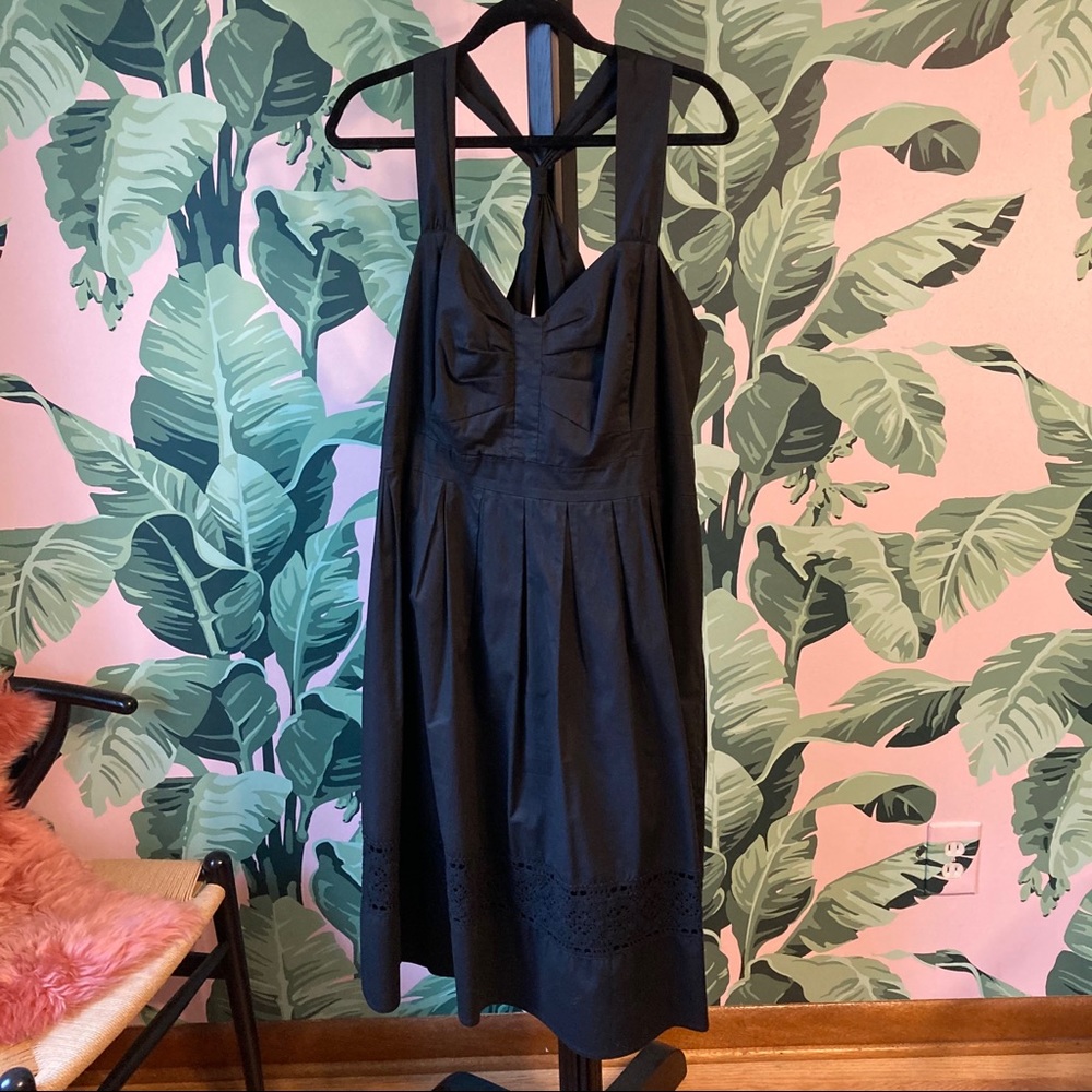 Lane Bryant 20 Black Halter Vintage Style Dress